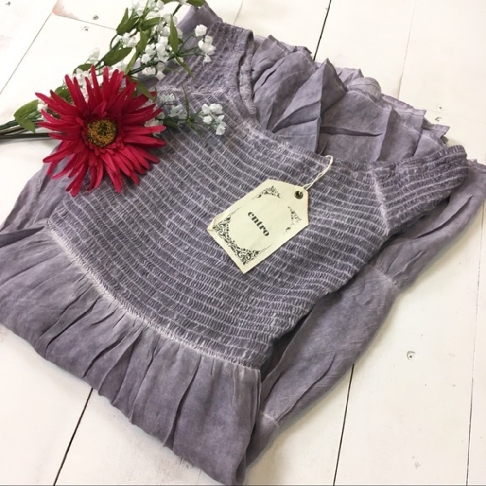 *CLEARANCE* Dusty Grey Mineral Washed Dress - Picture 3 of 16